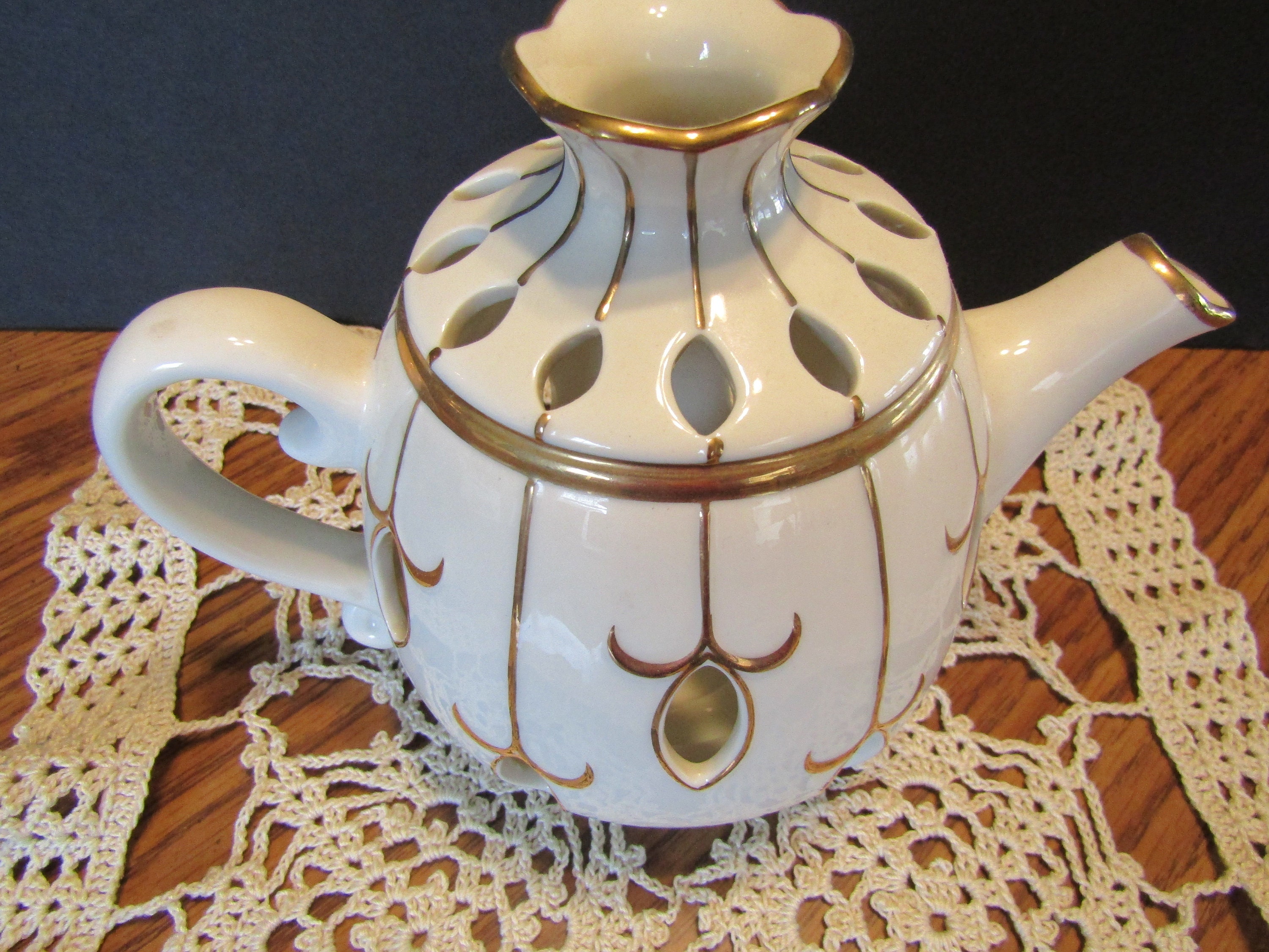 Party Lite Teapot Votive Candle Holder Etsy