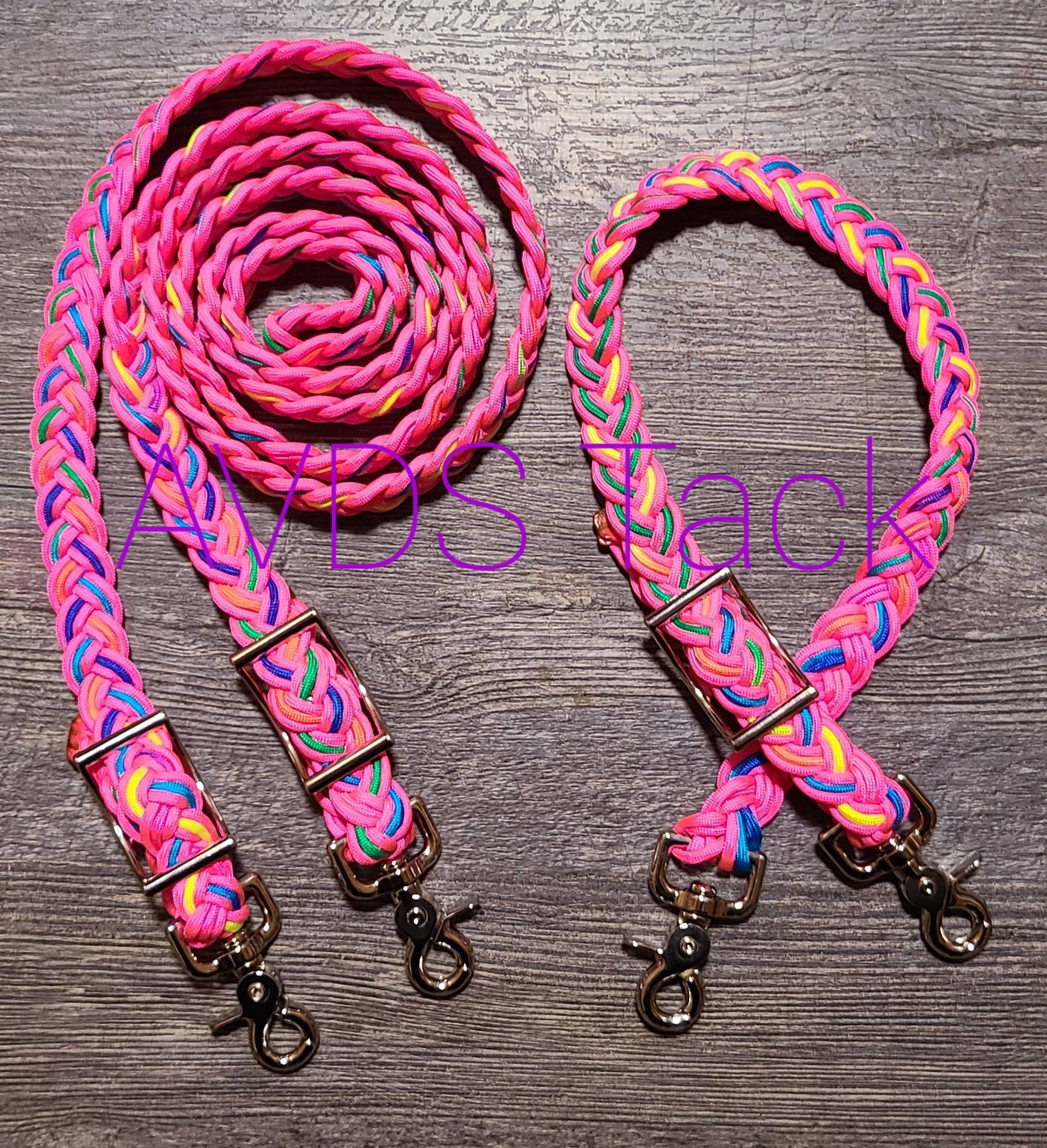 Bubble Gum Reins & Wither Strap Set