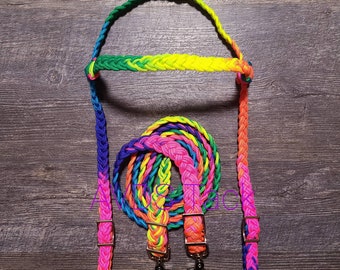 Custom Paracord Headstall (reins not included)