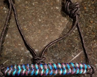 Rope Halter with Colorful Noseband