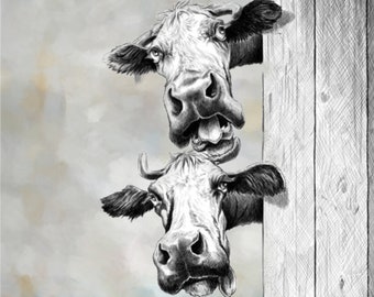 Cow Painting Cow Wall Art Cow Art Print Cow Print Cow Decor Cow Art Funny Cow Print Cow Art work Kitchen Wall Art Printable Art Cow Prints