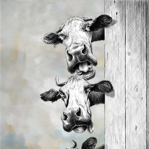 Kuh Malerei Kuh Wand Kunst Kuh Print Kuh Print Kuh Dekor Kuh Kunst lustige Kuh Print Kuh Kunst Arbeit Küche Wand Kunst druckbare Kuh Kunstdrucke
