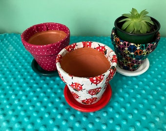Decorated Clay Pots