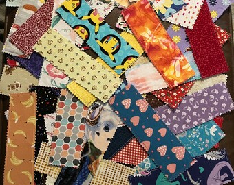 Assorted Fabric Bookmarks; Fresh New Colors/Patterns