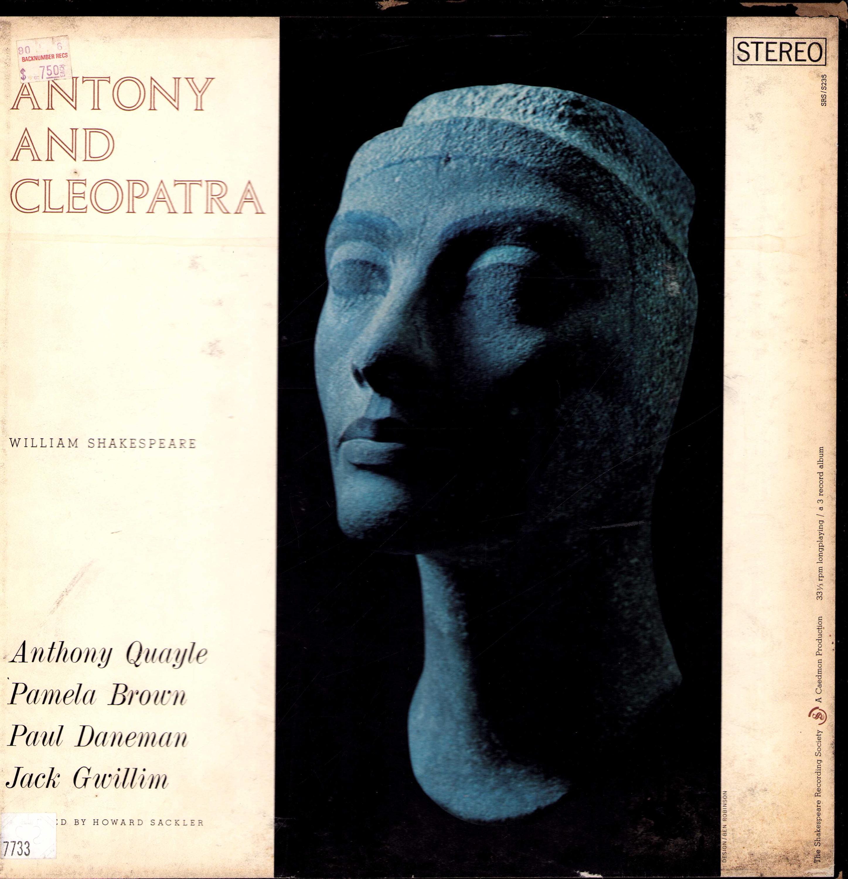 William Shakespeare: Anthony and Cleopatra, Shakespeare Recording