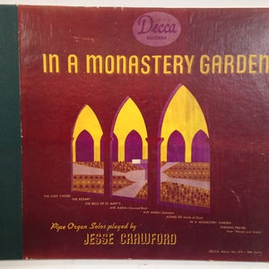 Vintage In a Monastery Garden 78rpm Records Classical Organ by Jesse Crawford Incomplete 1222