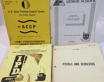 Vintage US Army Training Support Center Correspondence Courses & Manuals