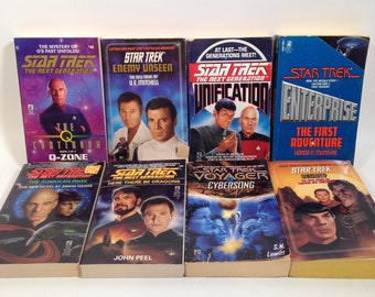 8 livres spatiaux de science-fiction Star Trek, série nouvelle génération et plus 0424