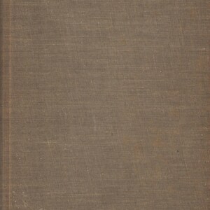 May include: Close-up of a textured, muted brown fabric. The material has a subtle, woven pattern with visible vertical and horizontal lines. The overall appearance is aged, with slight variations in color and texture, suggesting wear.