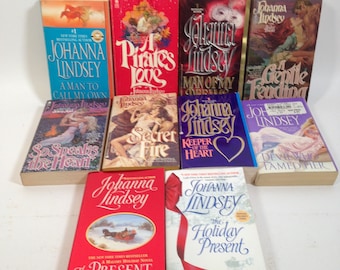 10 Liebesromane von Johanna Lindsey, A Pirate's Love, Devil Who Tamed Her und mehr! 0424