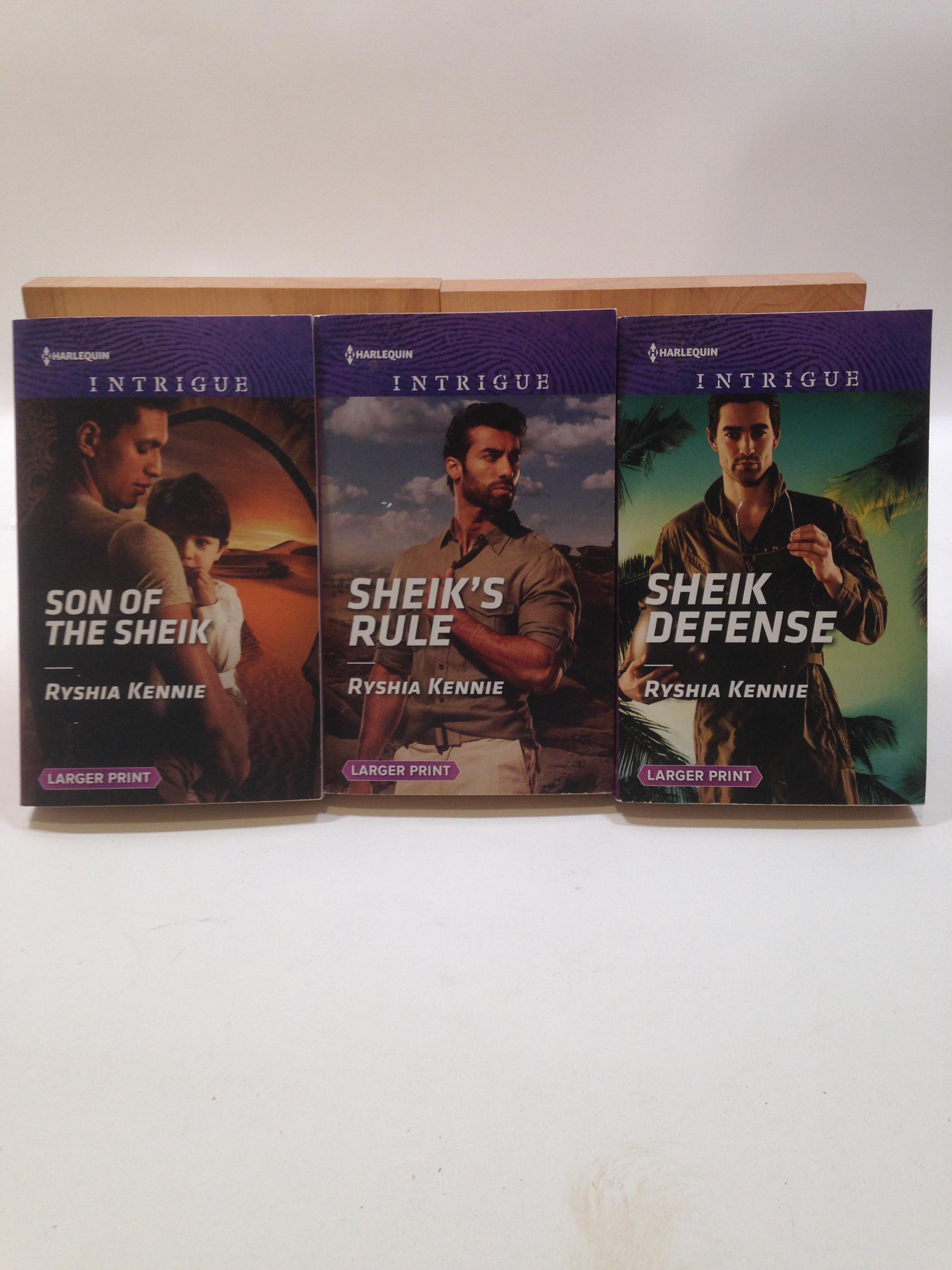 3 Romance Books by Ryshia Kennie, Son of the Sheik, Sheik's Rule & Sheik Defense 0824