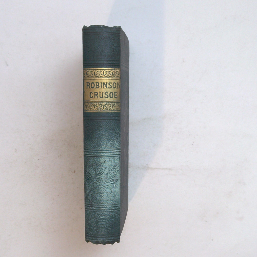 Vintage Book: Robinson Crusoe by Daniel Defoe, Caxton Edition 1123 - Etsy