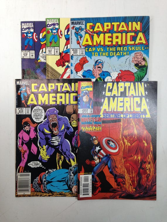 ヴィンテージ マーベル キャプテン・アメリカ コミック 5 冊 #418 1993