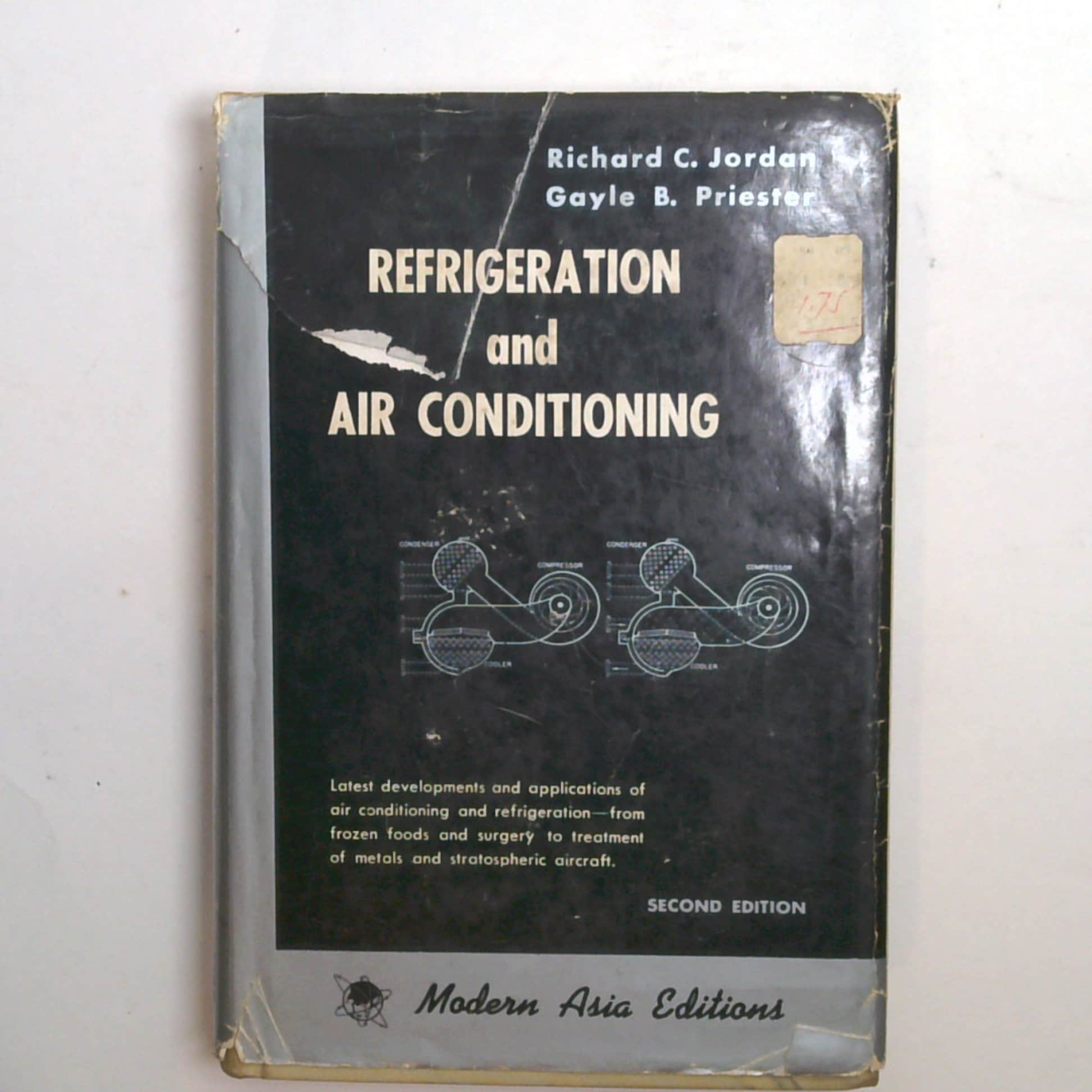 Vintage Book Refrigeration and Air Conditioning by Richard Jordan