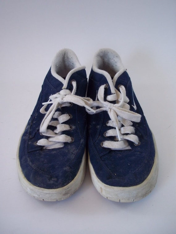 navy blue canvas shoes
