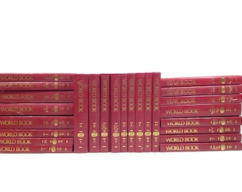 World Book Enzyklopädie, 21 Bände plus Suchführer und Index, plus 1991-1993 Jahrebücher, 1990, 0426