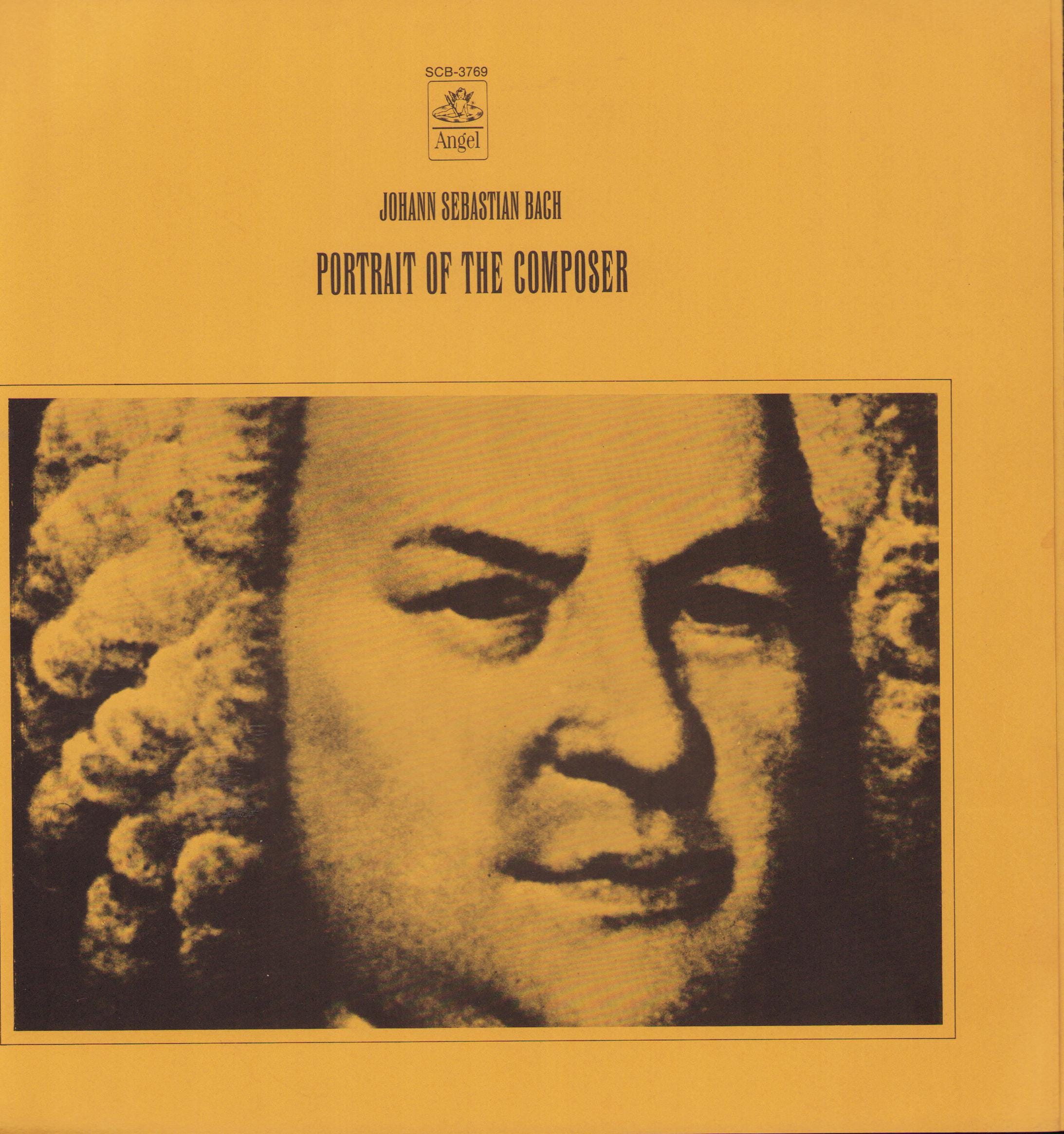 Johann Sebastian Bach; Portrait of the Composer (angel SCB-3769