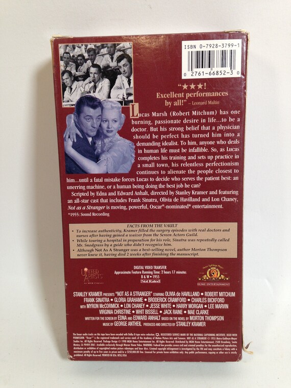 海外アーティスト　VHS ビンテージ VHS テープ: 見知らぬ人としてではない 0724 - Etsy 日本