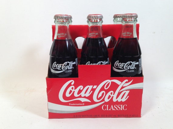 Vintage 6-pack Commemorative Coca-cola 1996 Olympic Torch Relay