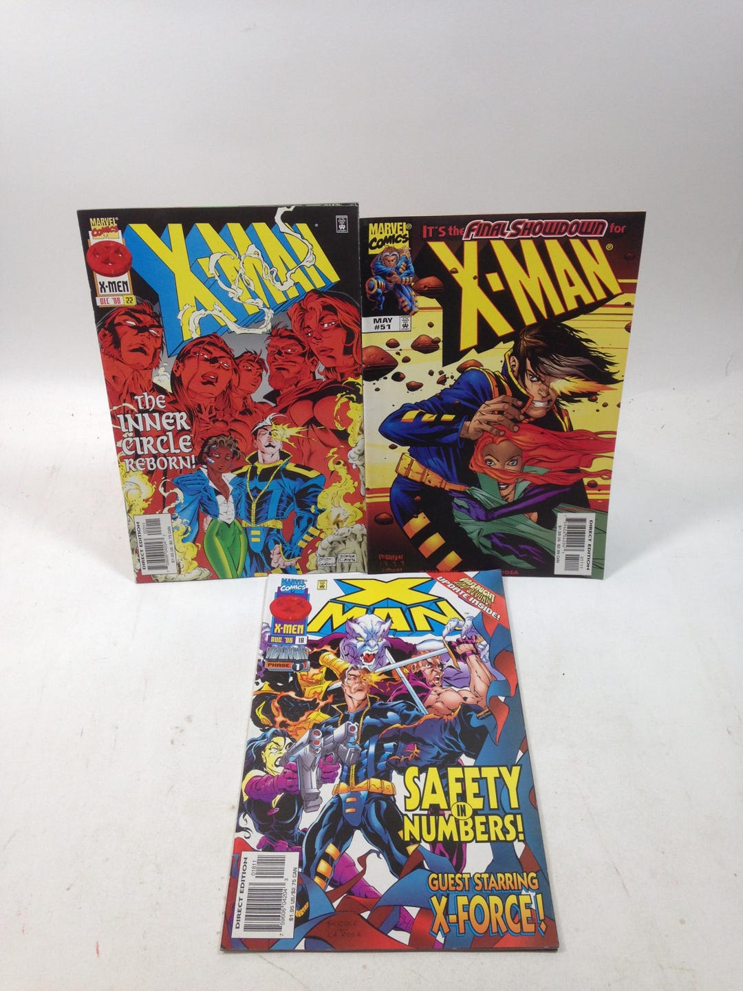 3 Issues of X-man Comic Books #51 #22 #18 0525 - Etsy