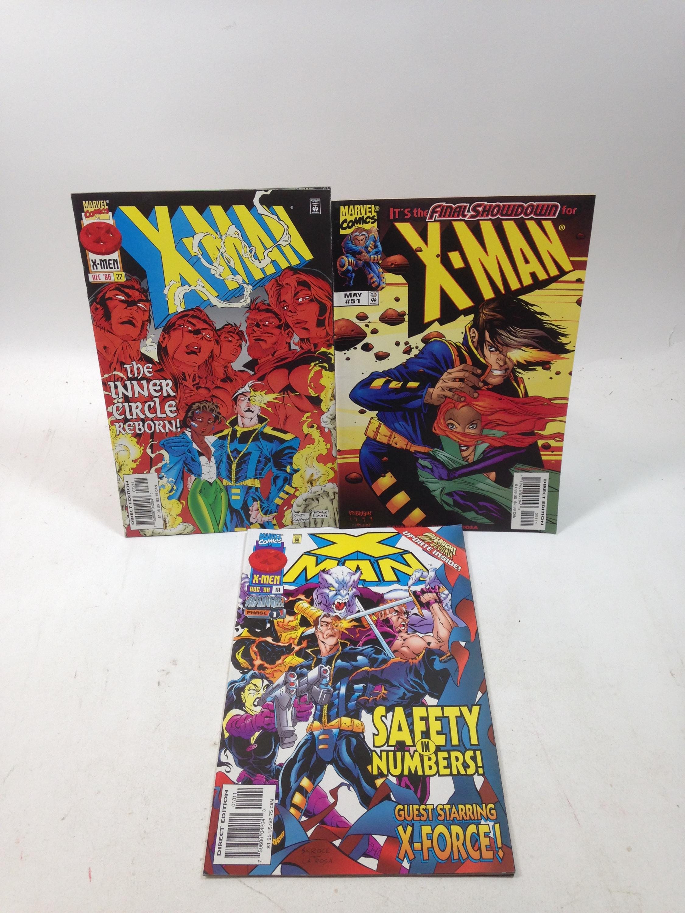 3 Issues of X-man Comic Books #51 #22 #18 0525 - Etsy