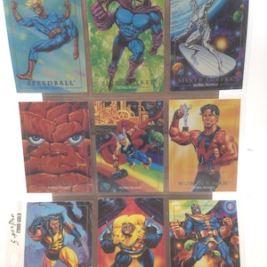 1992 マーベル マスターピース コミック ブック キャラクター トレーディング カード 全 9 枚 0225
