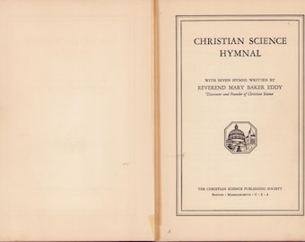 Vintage Book: Christian Science Hymnal 1932 0525