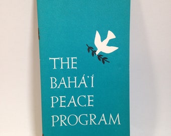 The Baha&#39;i Peace Program brochure Rare Vintage 1970