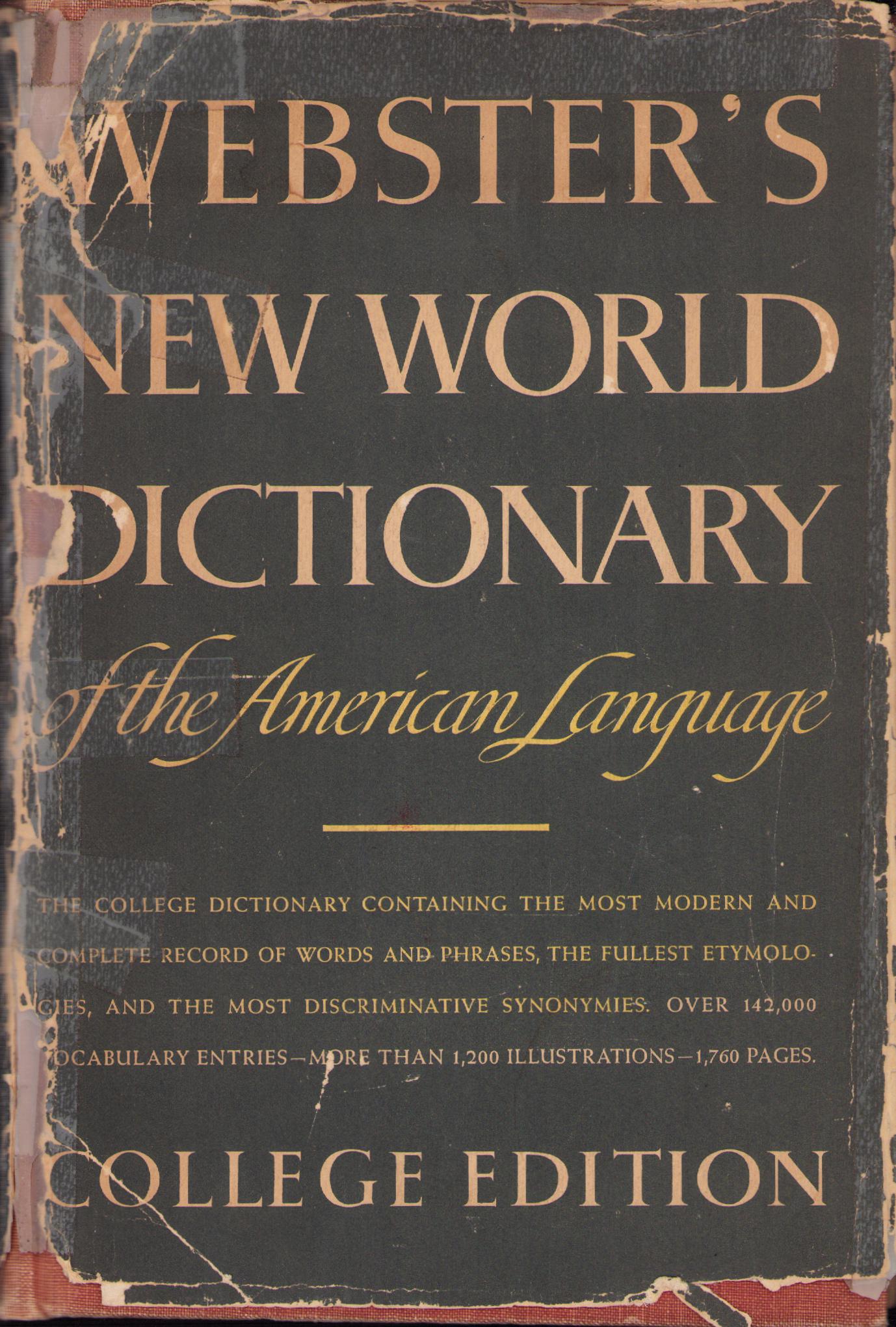 Vintage Book: Webster's New World Dictionary, College Edition 1960