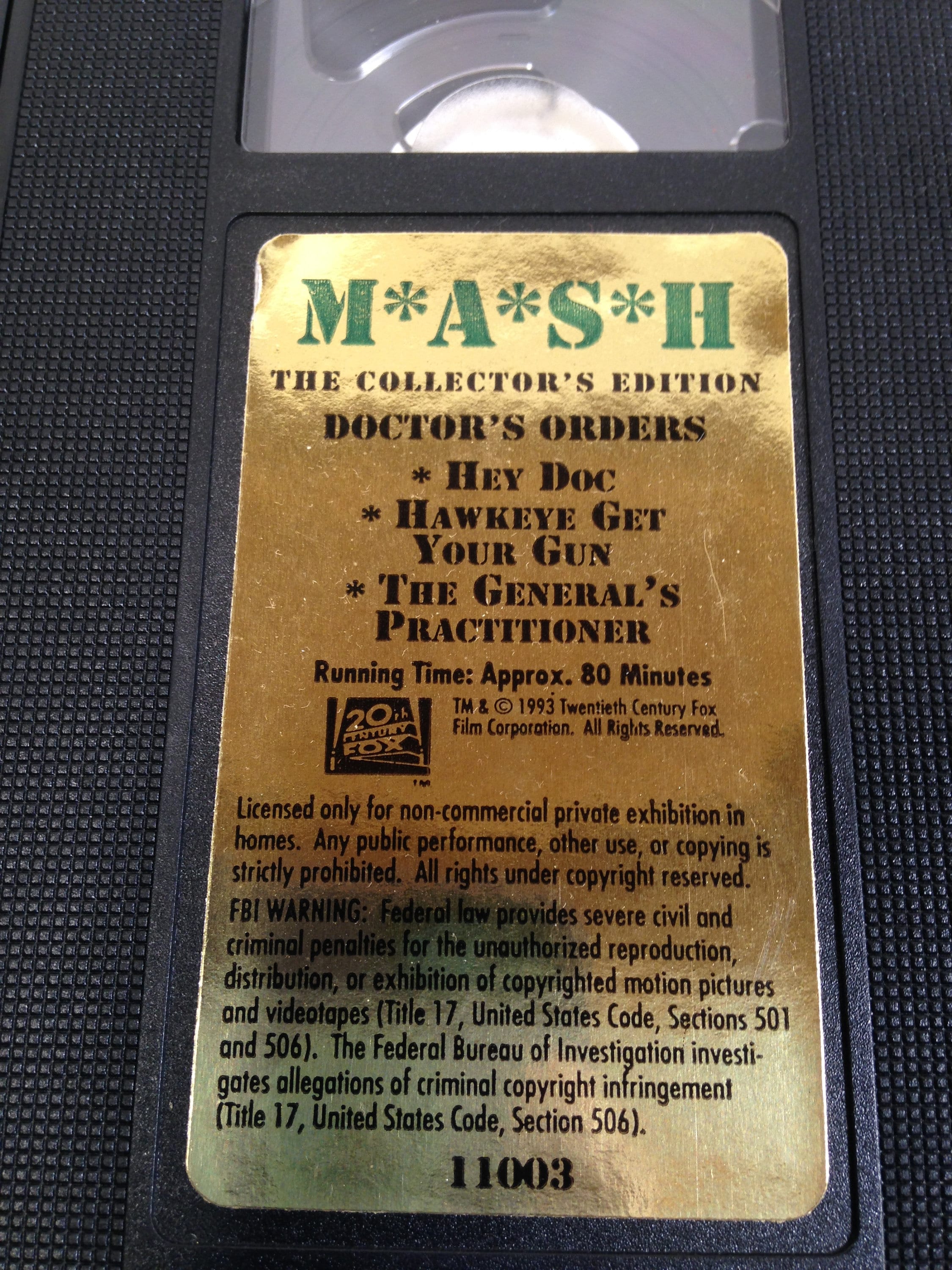 4 VHS Tapes MASH TV Korean War 1022 Etsy UK