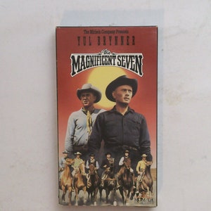 Vintage VHS Tape: The Magnificent Seven, starring Yul Brynner 0124