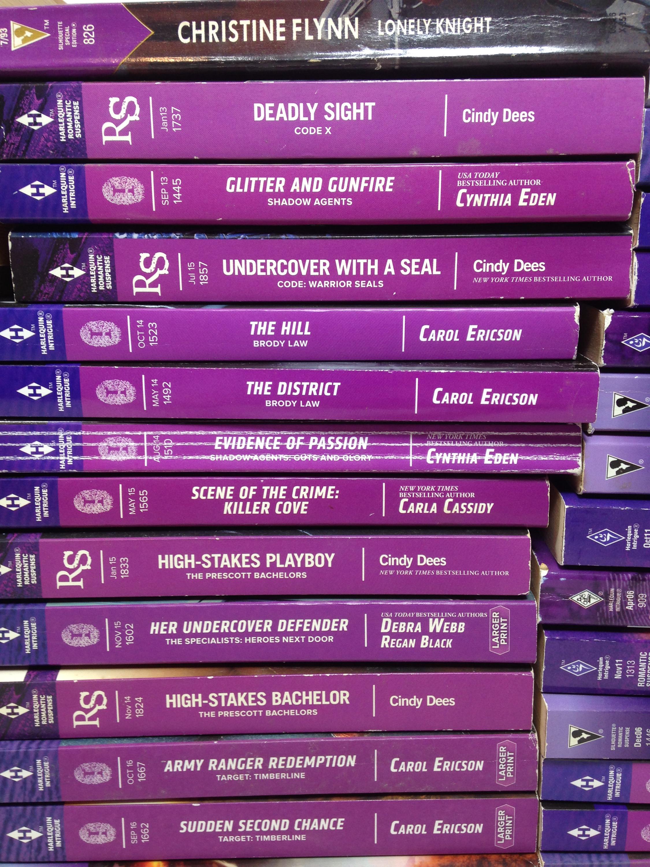 Huge Book Lot of 73 Romance Books, Many Themes and Popular Authors ...