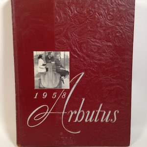 Vintage Indiana University Yearbook 1958 Arbutus, Bloomington, Indiana 1123