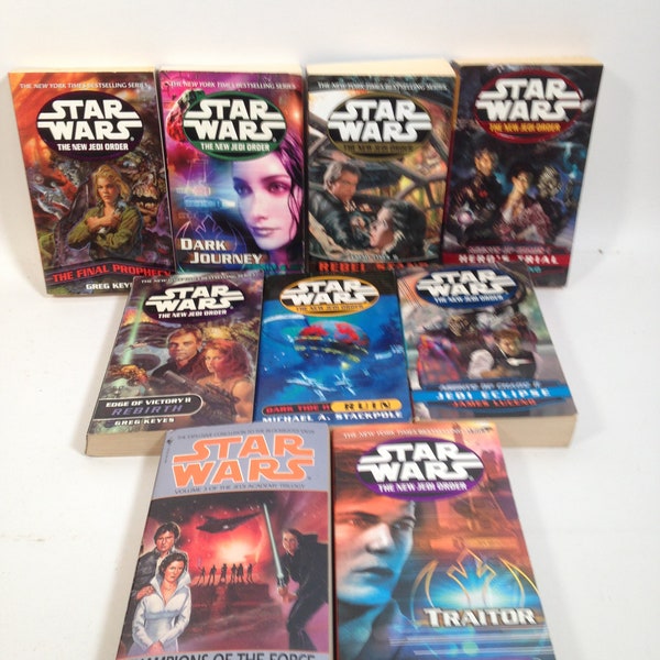 9 Star Wars Sc-Fi Books New Jedi Order and more! 0424