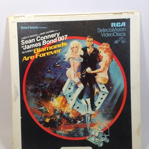 Vintage VideoDisc: Diamonds are Forever, Agent James Bond 007, Sean Connery, 1982 0124