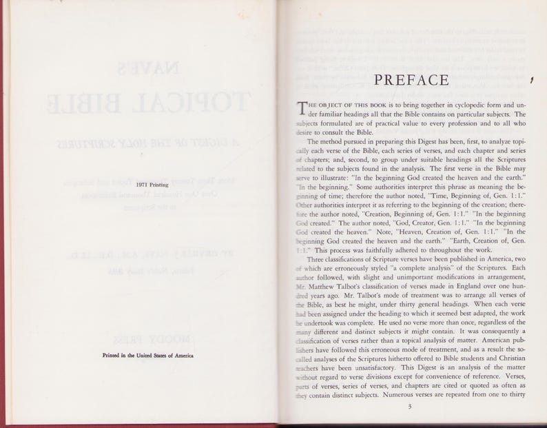 Vintage Book: Nave's Topical Bible - A Digest of Holy Scripture ...
