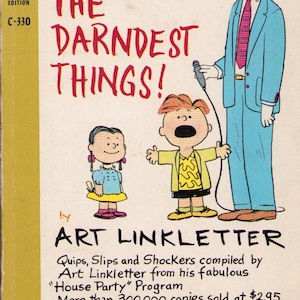 Gammal bok: Barn säger de märkligaste sakerna! av Art Linkletter, kardinal C-330, 1959, 0426