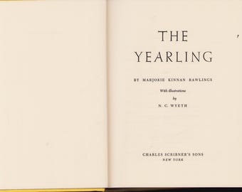 Vintage Buch: The Yearling von Marjorie Kinnan Rawlings, August 1961 0925