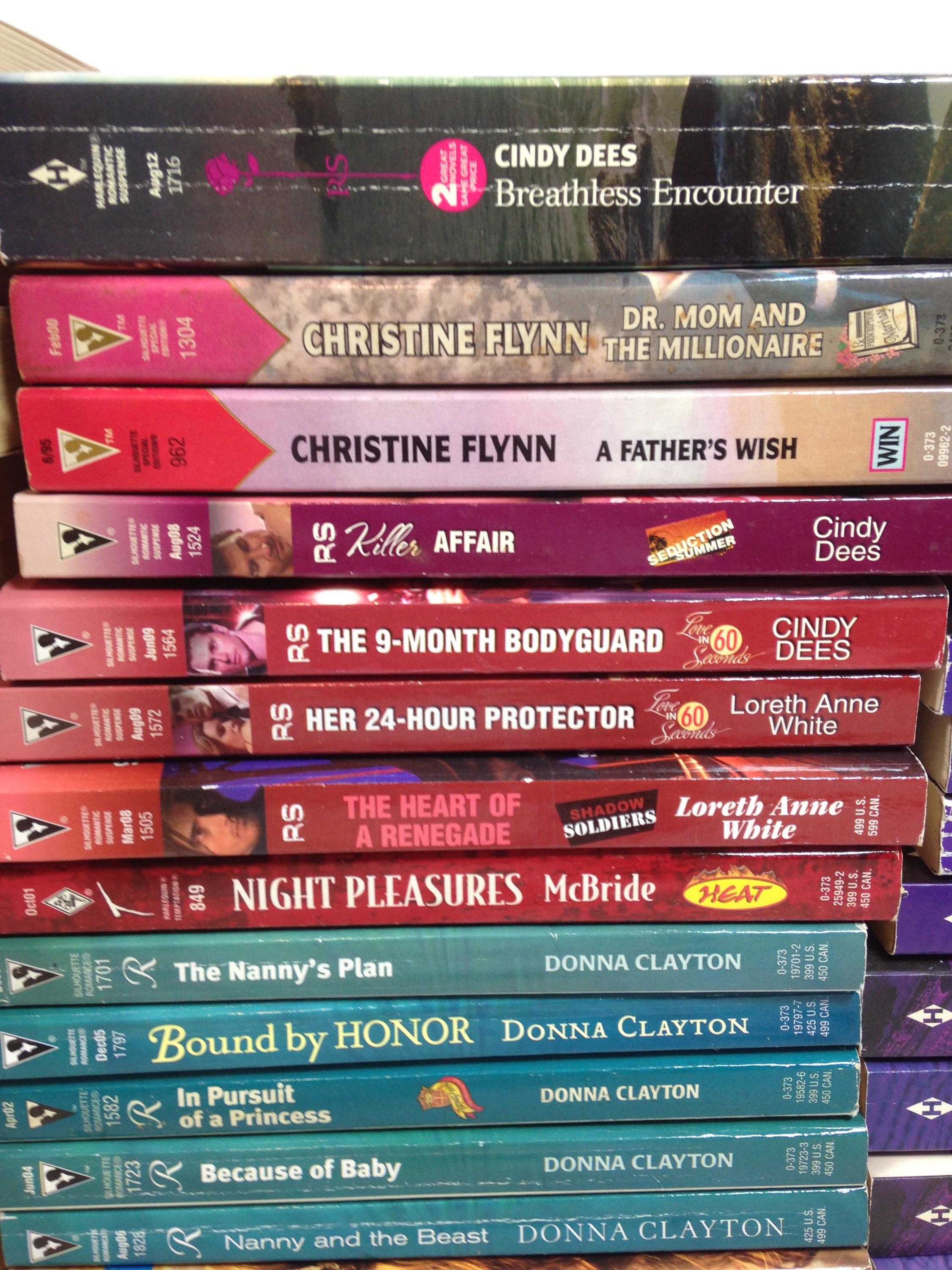 Huge Book Lot of 73 Romance Books, Many Themes and Popular Authors ...