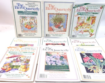 9 Issues of The Herb Quarterly, mostly 1990s, Herbal Remedies & more