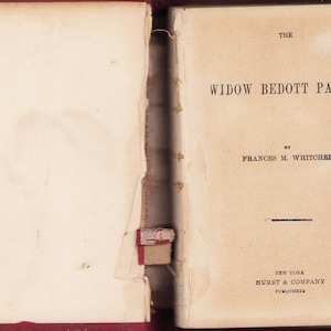 Vintage Book: Widow Bedott Papers by Frances M. Whitcher 0725