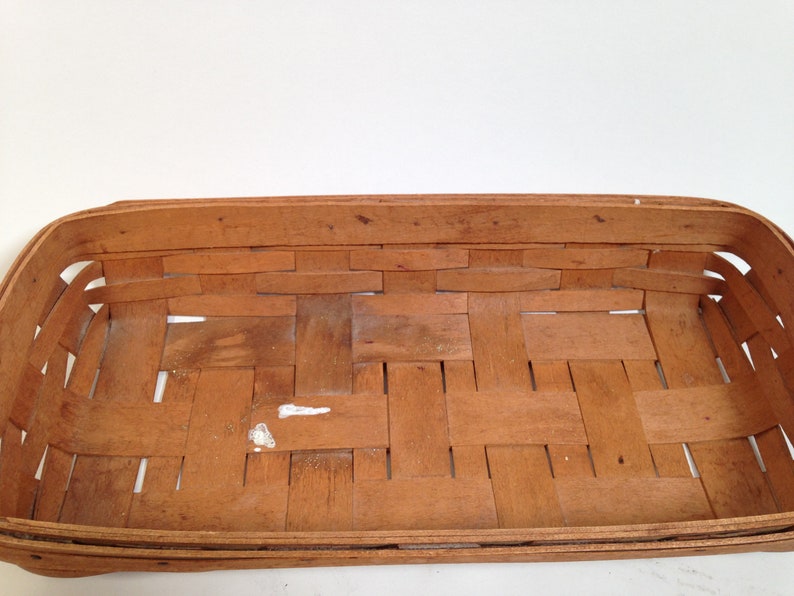 1987 Longaberger Bread Basket Handwoven 0722 Etsy