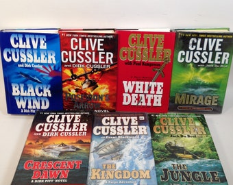 7 Thriller von Clive Cussler, Black Wind, The Jungle und mehr! 0524