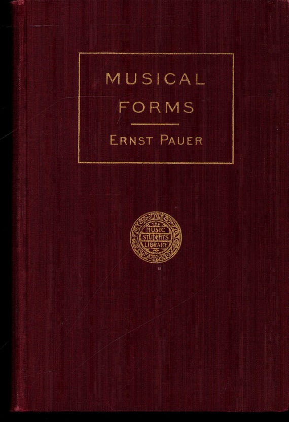 Vintage Book: Musical Forms by Ernst Pauer, 1878, 1125 - Etsy