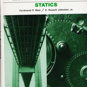 Vintage Book: Mechanics for Engineers, Statics, 3rd Edition, 1976 0525