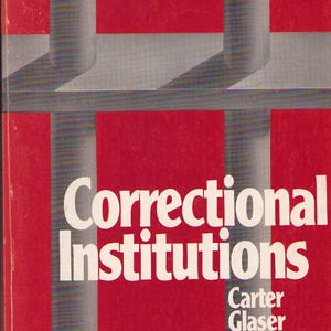 Libro d'epoca: Istituti penitenziari di Carter, Glaser & Wilkins 1972 0525