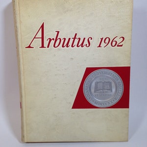 Vintage Indiana University Yearbook 1962 Arbutus, Bloomington, Indiana 1123