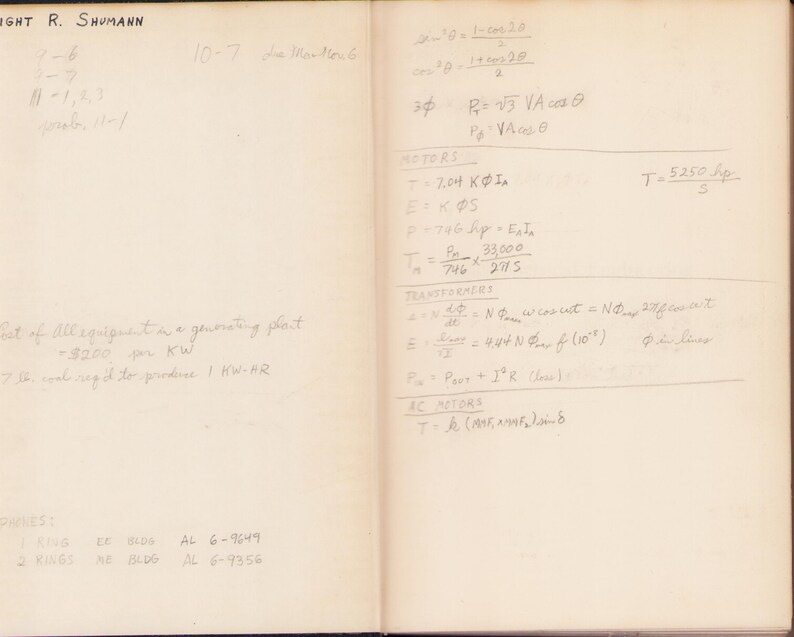 Basic Electrical Engineering, A.E. Fitzgerald, 1945 First Edition Hardcover Textbook. Vintage MIT Science Circuits Machines Electronics image 2