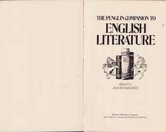 Vintage Book: The Penguin Companion to English Literature, David Daiches, 1971 0725