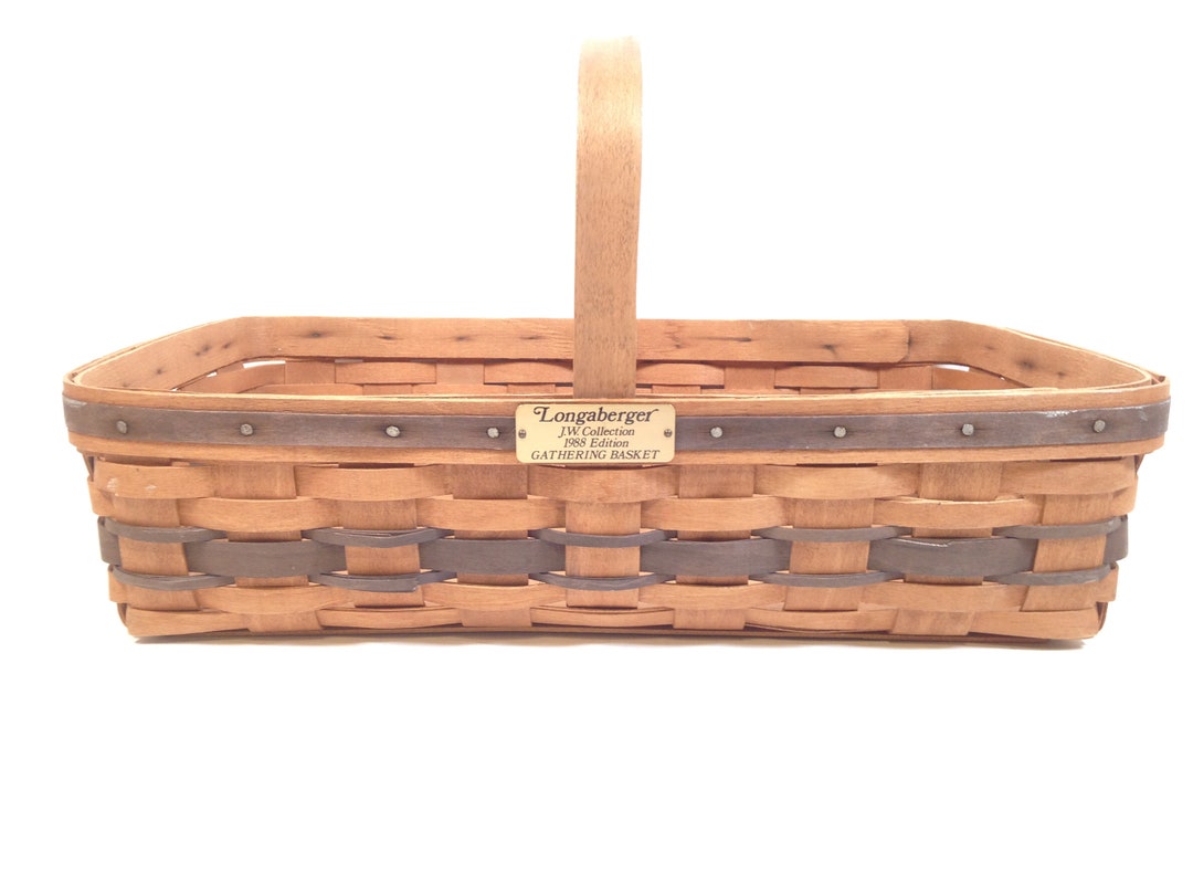 1988 Longaberger Gathering Basket J. W. Collection 0623 Etsy
